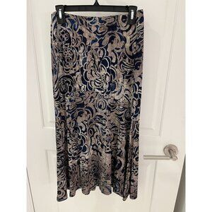 Peruvian Connection Pull On Midi Skirt Size SMALL Boho Gypsy